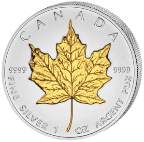 2013 1oz Silver Maple - Gold Highlighted